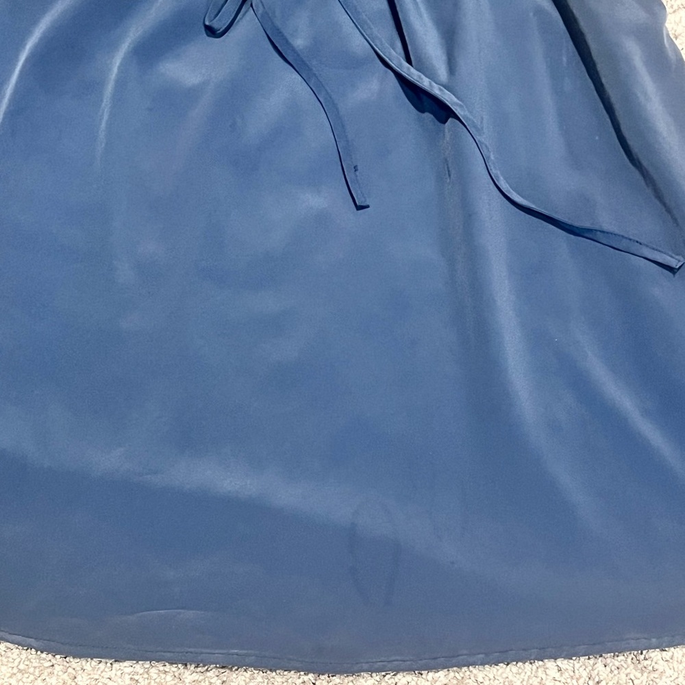 ZOA Blue Strapless 100% Polyester Dress Size: Medium - Picture 14 of 15